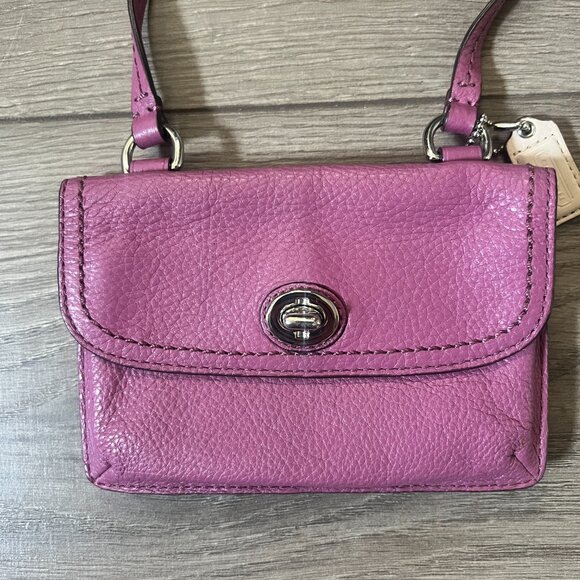 Coach Pink Leather Dylan Crossbody Wallet Bag - Picture 6 of 8